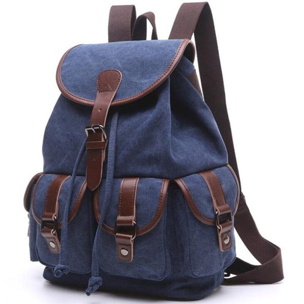 Women Canvas Backpack Purse Vintage - Image 9