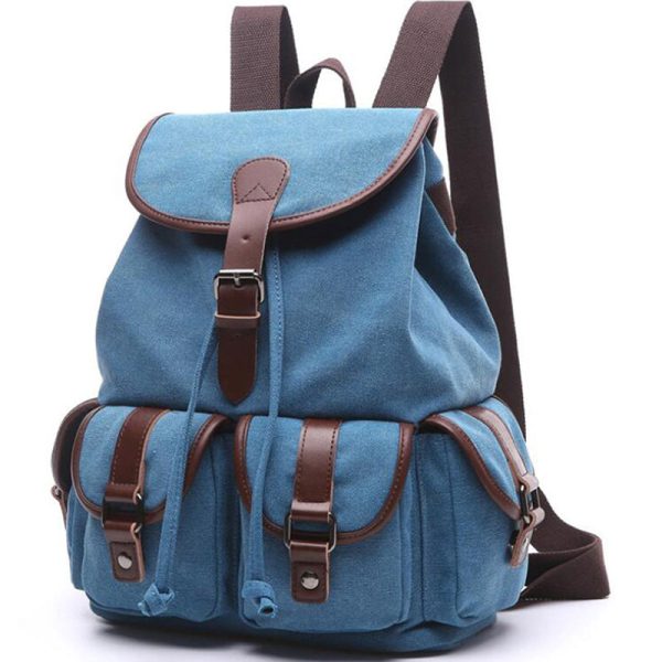 Women Canvas Backpack Purse Vintage - Image 12