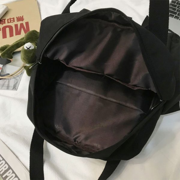 Canvas Backpack for Women Student Satchel - Image 3