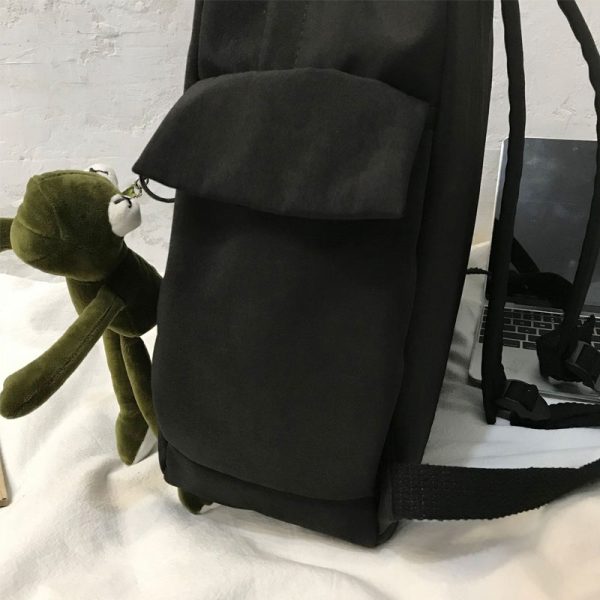 Canvas Backpack for Women Student Satchel - Image 8