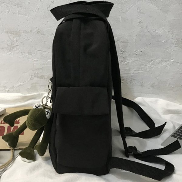 Canvas Backpack for Women Student Satchel - Image 4
